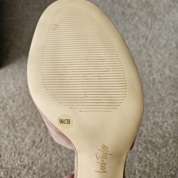 Peep Toe Suede Heels - Picture 5 of 6